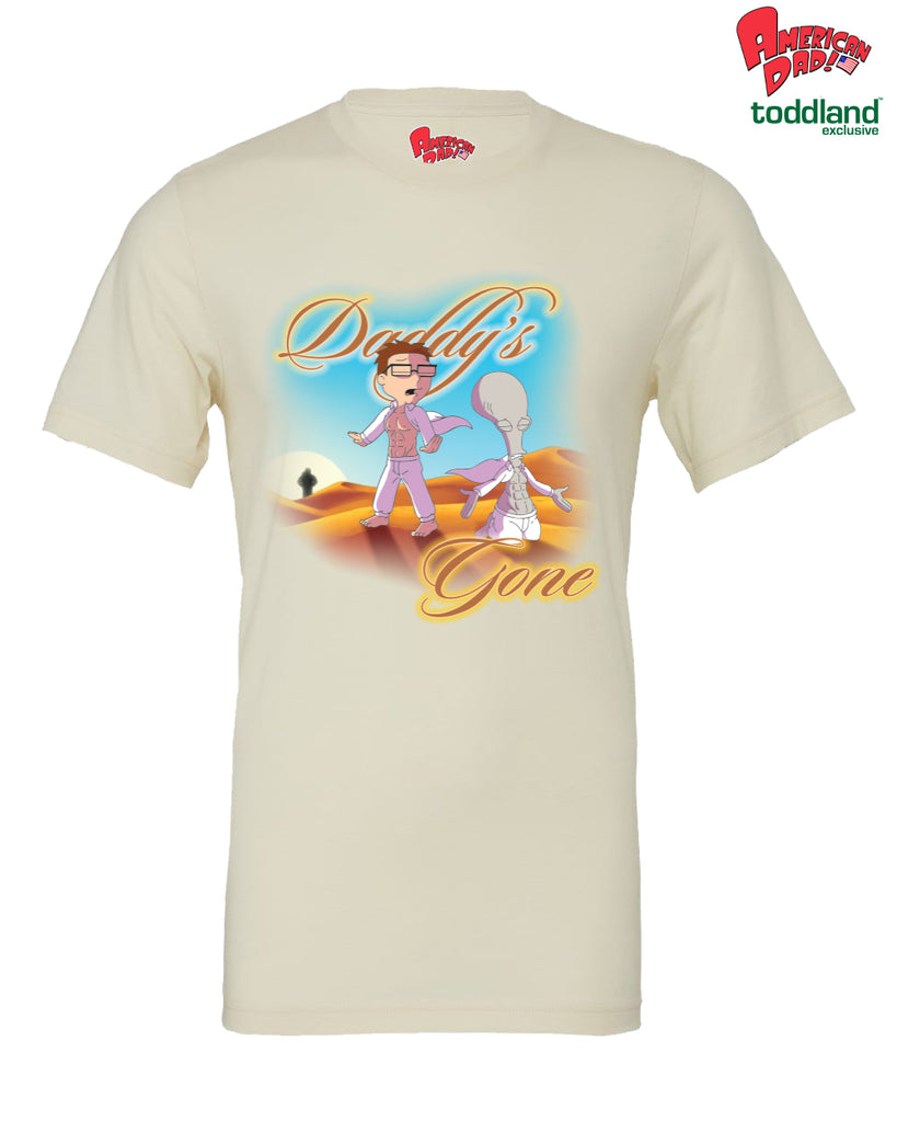 American Dad! - Daddy's Gone Tee - cream (*ships mid august or before)