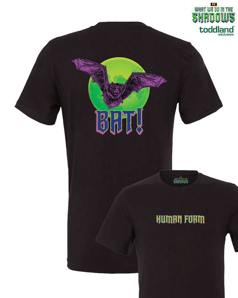 WWDITS - Human Form / BAT! tee - vintage black (*ships mid august or sooner)