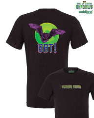 WWDITS - Human Form / BAT! tee - vintage black (*ships mid august or sooner)