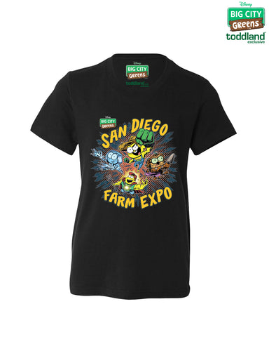 Big City Greens - YOUTH Farm Expo tee - Black (*ships beginning of September)
