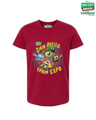 Big City Greens - YOUTH Farm Expo tee - Cardinal Red (*ships mid august or sooner)