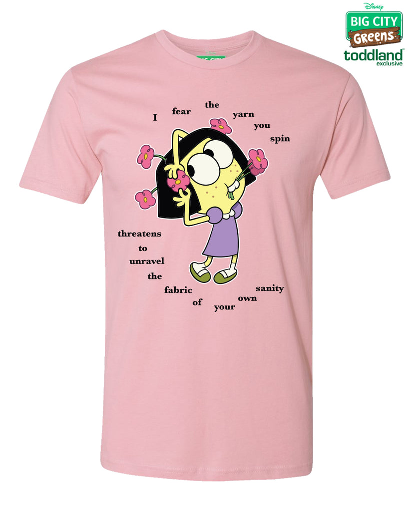 Big City Greens - ADULT Sanity tee - Pink (*ships mid august or sooner)
