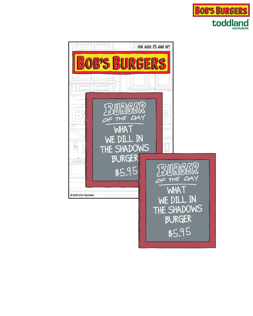 Bob's Burgers - 2025 What We Dill In The Shadows Burger of the Day Pin (*ships mid august or sooner)