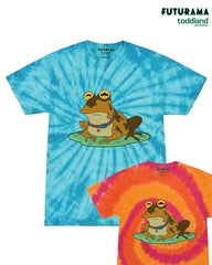 FUTURAMA - ALL GLORY! Tee - Tie Dye Turquoise (*ships mid august or sooner)