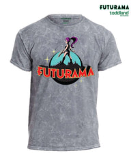 FUTURAMA - Leelarella tee Mineral Wash Gray (*ships mid august or sooner)