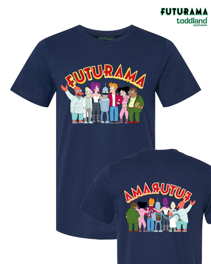 FUTURAMA - Frontsides & Backsides tee - solid navy (*ships mid august or sooner)