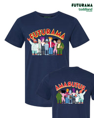 FUTURAMA - Frontsides & Backsides tee - solid navy (*ships mid august or sooner)