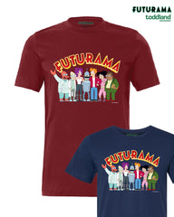 FUTURAMA - Frontsides & Backsides tee - cardinal red (*ships mid august or sooner)