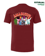 FUTURAMA - Frontsides & Backsides tee - cardinal red (*ships mid august or sooner)