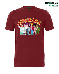 FUTURAMA - Frontsides & Backsides tee - cardinal red (*ships mid august or sooner)