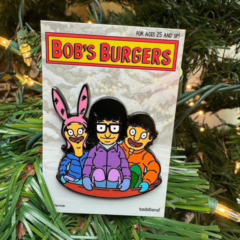 Bob's Burgers - Holiday 2023 Kids sledding enamel pin le150