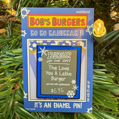 Bob's Burgers - Holiday 2023 Hanukkah Burger of the Day enamel pin le100