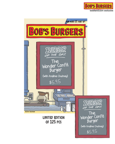 Bob's Burgers - Wondercon 2024 Burger of the Day enamel pin le125
