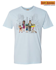 Bobs Burgers - New York City Tee - light blue (starts shipping 10/23)
