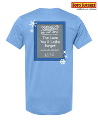 Bobs Burgers - Holiday 2023 Hanukkah Burger of the Day Tee - short sleeve blue