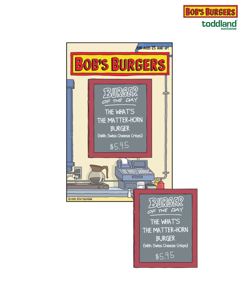 Bob's Burgers - Matterhorn Burger of the Day - hard enamel pin