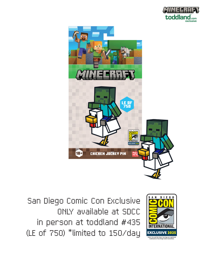 Minecraft - 2025 CHICKEN JOCKEY! pin (NOT SOLD OUT - ONLY AVAILABLE IN PERSON AT SDCC)