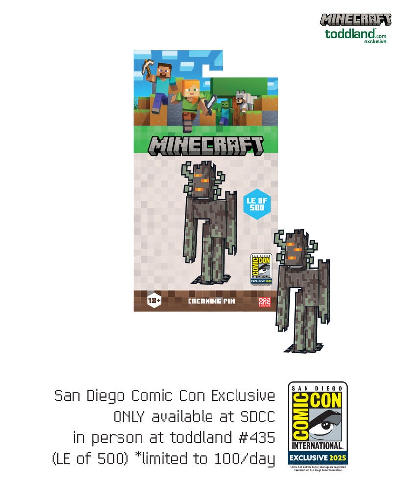 Minecraft - 2025 Creaking pin (NOT SOLD OUT - ONLY AVAILABLE IN PERSON AT SDCC)
