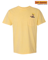 Bobs Burgers - Gene Pocket Tee - butter yellow