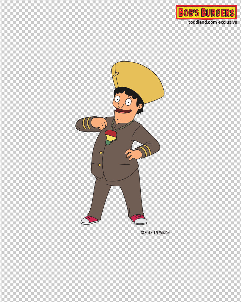 Bob's Burgers - G.E,N.E. Clear Die Cut Sticker