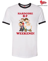 American Dad! - Hardcore B.F. Weekend Tee - black/white ringer