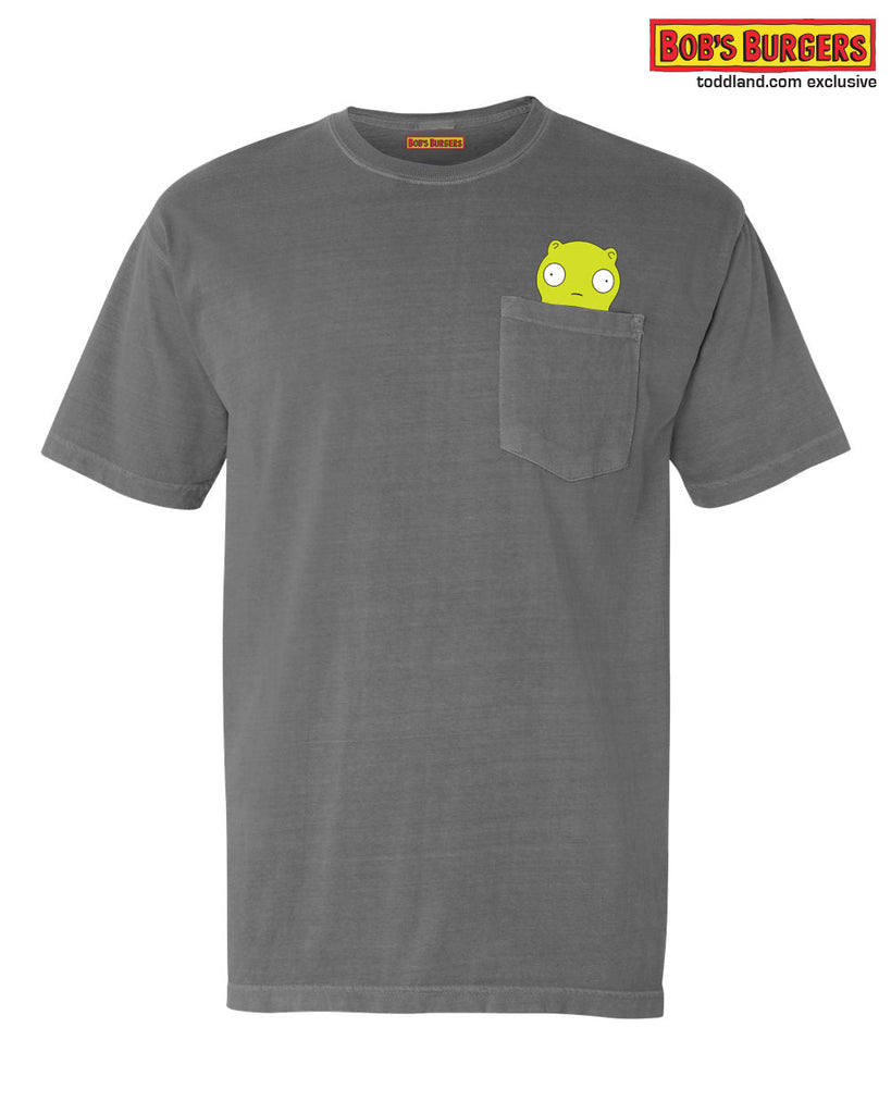 Bobs Burgers - Kuchi Kopi Pocket Tee- gray