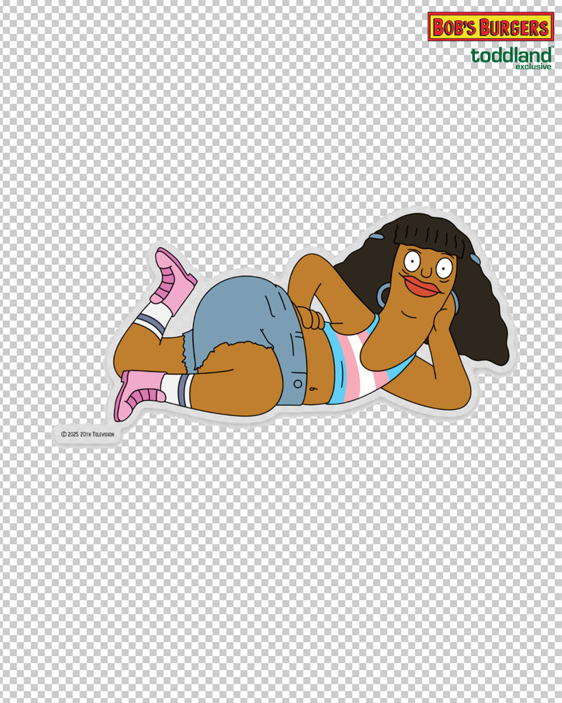 2025 Bob's Burgers Pride - Marshmallow clear die cut sticker