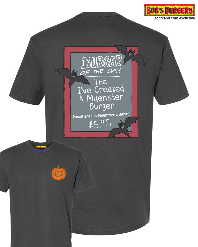 Bobs Burgers - Halloween 2023 Burger of the Day Tee - dark gray