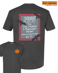 Bobs Burgers - Halloween 2023 Burger of the Day Tee - dark gray