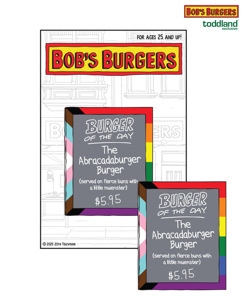 2025 Bob's Burgers Pride - Abracadaburger Burger of the Day Pin