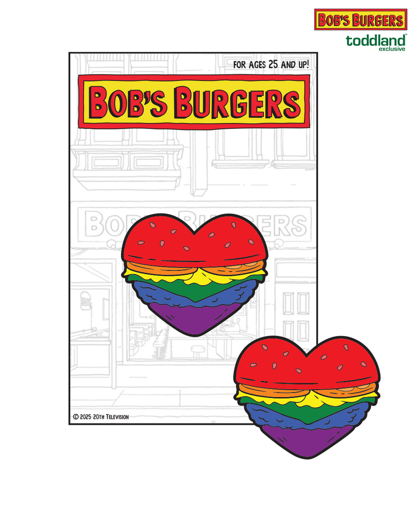 2025 Bob's Burgers Pride - Burger Heart Pin