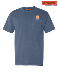 Bobs Burgers - Rudy Pocket Tee - blue jean blue