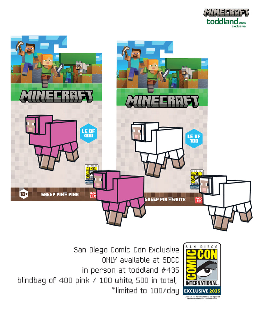 Minecraft - 2025 Sheep pin (NOT SOLD OUT - ONLY AVAILABLE IN PERSON AT SDCC)