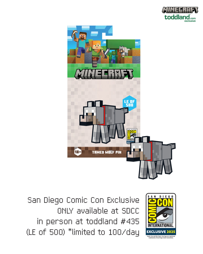 Minecraft - 2025 Tamed Wolf pin (NOT SOLD OUT - ONLY AVAILABLE IN PERSON AT SDCC)