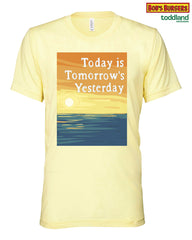 Bob's Burgers - 2025 Today is Tomorrow's Yesterday tee - pale yellow (*ships end of august)