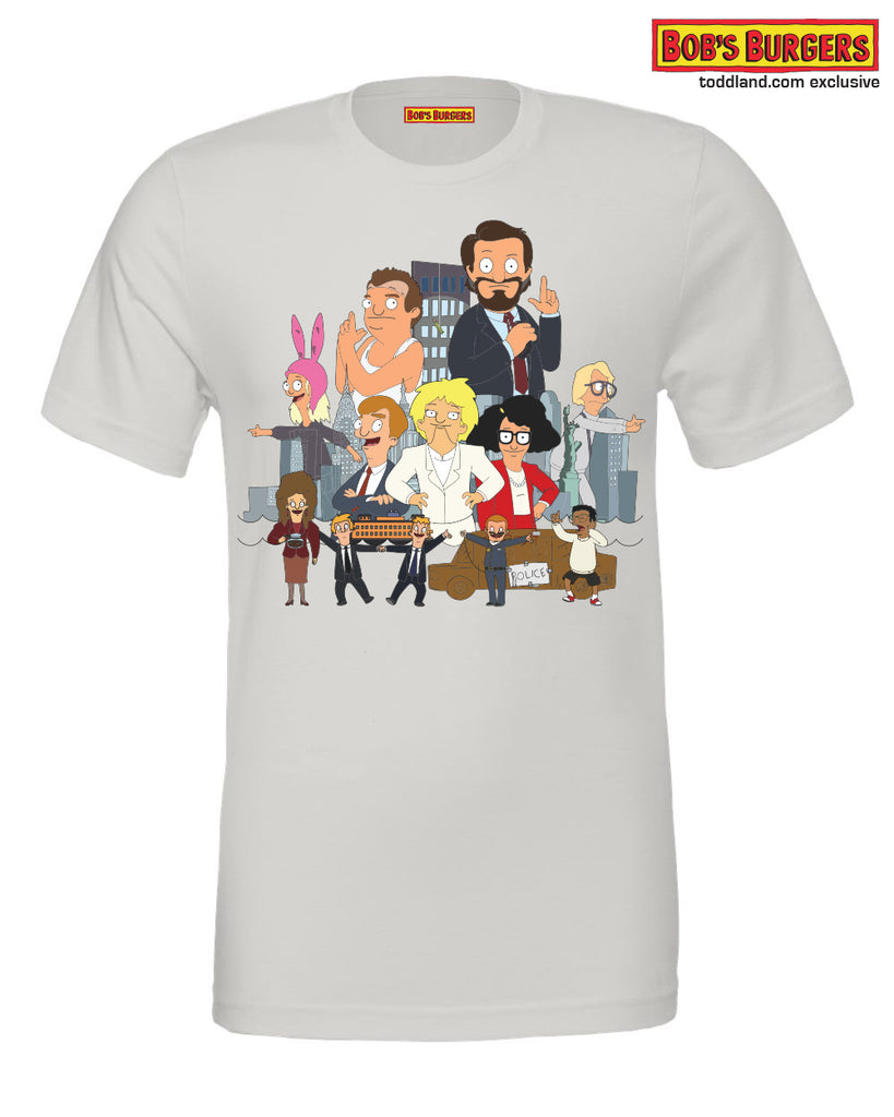 Bobs Burgers - Work Hard or Die Trying Girl Tee - silver gray