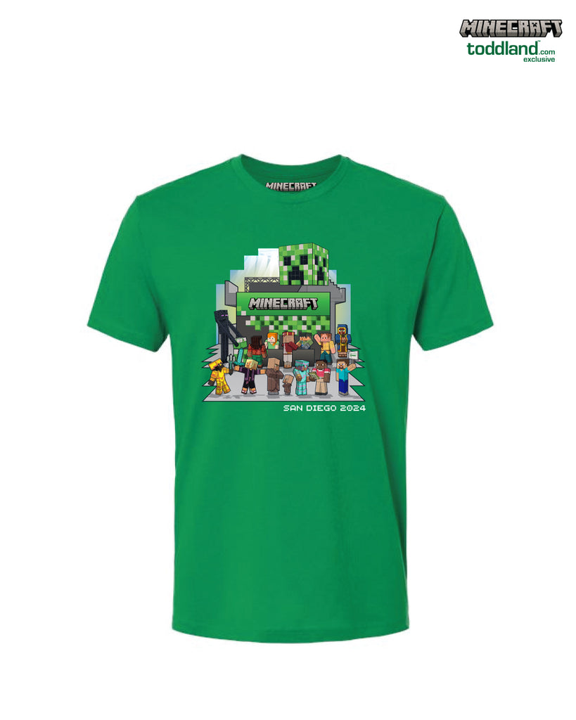 MINECRAFT - 2024 YOUTH Con Tee - Green (*ships after con mid august or sooner)