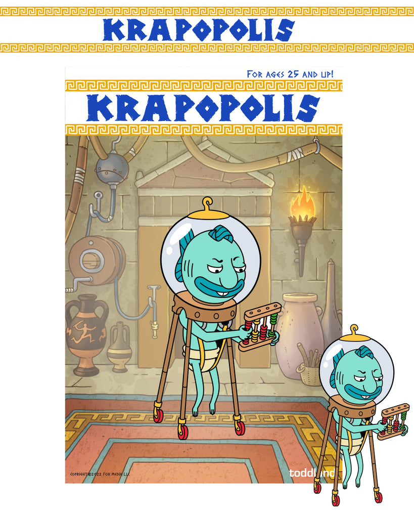 Krapopolis - Hippocampus hard enamel pin