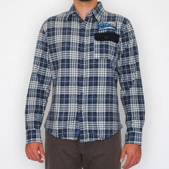 ColoRADo brushed flannel with patch button down shirt