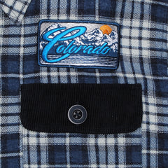 ColoRADo brushed flannel with patch button down shirt