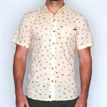 fossil fuels short sleeve button down shirt