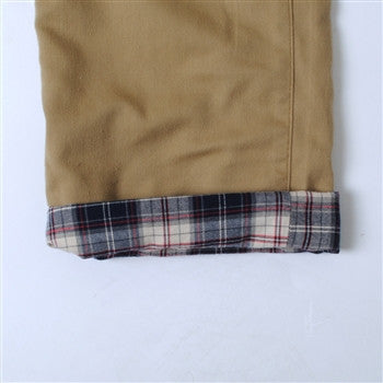 Flannel lined sales khaki pants