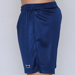 mesh stache (see what we did there) mesh gym shorts - navy