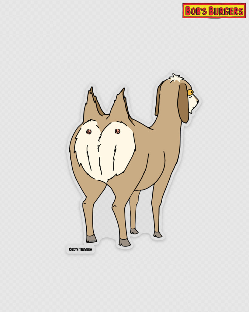 Bob's Burgers two two two butted goat ! sticker