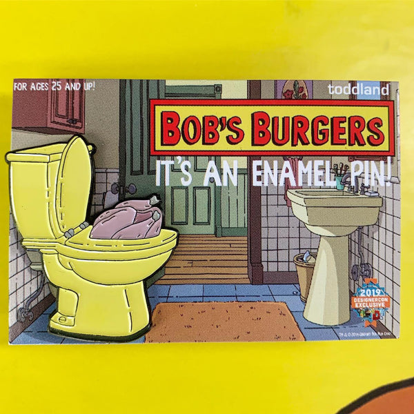 2019 DesignerCon Bob's Burgers Turkey in a Can pin (le of 100