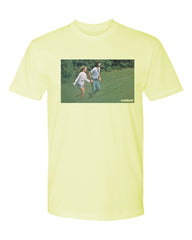 frolicking tee - banana cream - (mens/unisex)