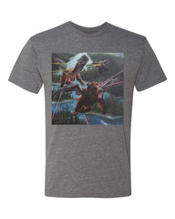 Synnibarr lazer bears tee - heather gray - (mens/unisex)