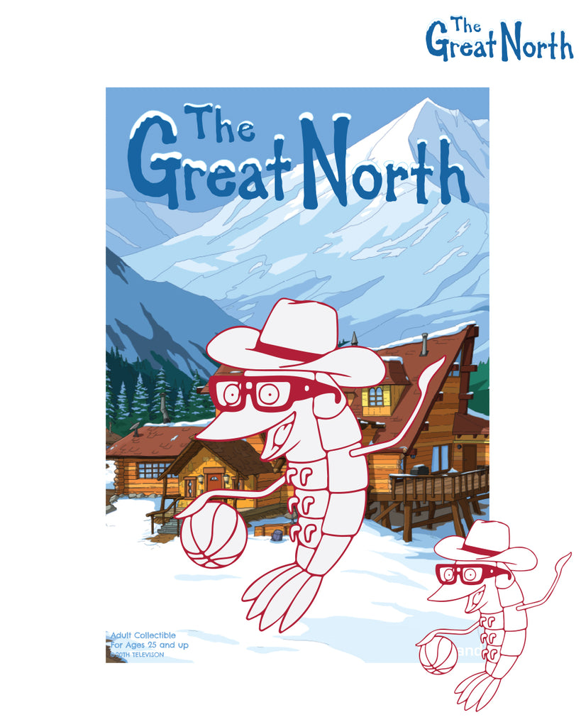 The Great North - Shrimp soft enamel pin