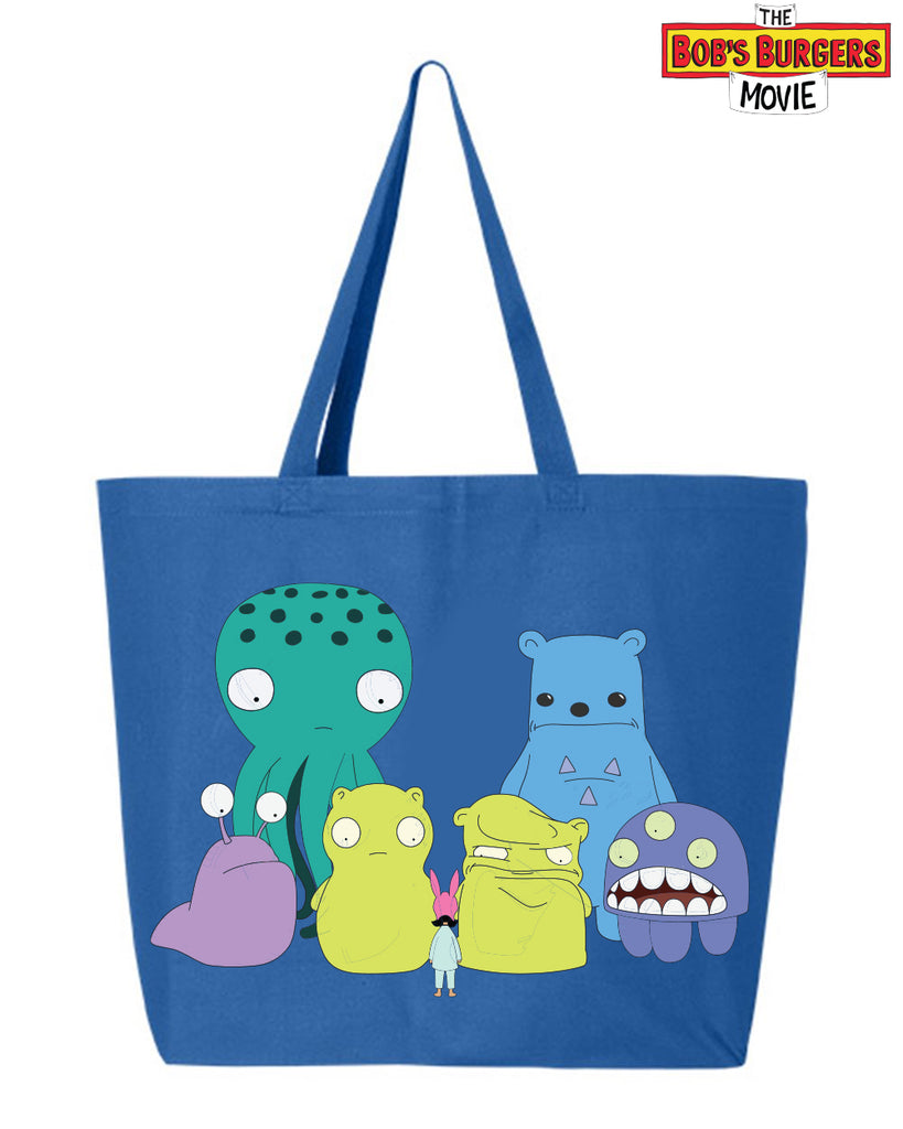 Bobs Burgers - Slumber Party Large Zipper heavy canvas tote