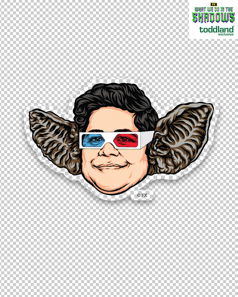 WWDITS - 3D Guillermo clear die cut sticker (*ships mid august or sooner)